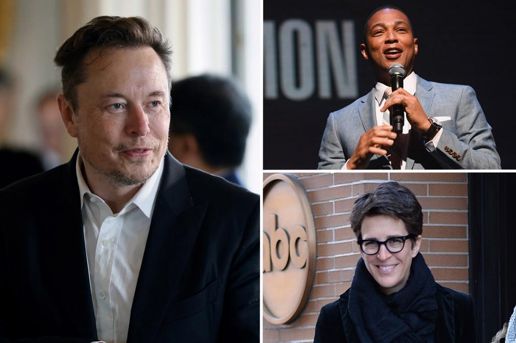 Elon Musk wants Rachel Maddow, Don Lemon for Twitter shows