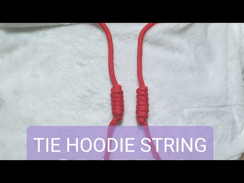 How to Tie Hoodie String / 후드티 끈 묶는법 / 매듭 / prevention of dementia / KNOT